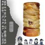 E-Taktik Lale Desenli Boyunluk Maske Baf Bandana - Standart - Sarı - Sarı