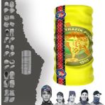 E-Taktik Motosikletli Trafik Polisi Operasyon Maske Boyunluk Baf Bandana - Standart - Sarı-YL15