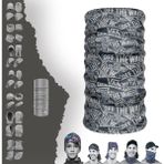 E-Taktik Off The Wall Yazılı Boyunluk Maske Baf Bandana - Standart - Mavi - Beyaz