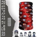 E-Taktik Yunus Polis Operasyon Maske Boyunluk Baf Bandana - Standart - Kırmızı - Gümüş