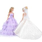 e-Tıng evening elbise Barbie-oyuncak bebekler için SKU39029-US