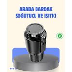 E-Woman Araç Içi Akıllı Bardaklık Isıtıcı Soğutucu Dijital Ekranlı - Lisinya