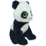 E-Woman Peluş Cam Gözlü Hayvanlar 25 cm - Panda (Lisinya)