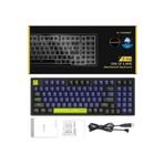 e-yooso Blue Switch Z-94 Mekanik Klavye %90 Rainbow Işıklı Oyuncu Klavyesi (İngilizce Q Klavye) Huano