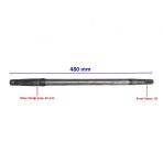 E-Yuk Arabası Volta Arka Aks 480 Mm Bılya Yatagı 25 Mm 18 Freze Om