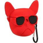 E2M AirPods 3 Kılıf Bulldog Kırmızı - Renkli