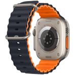 E2M Apple Watch 38-40-41mm KRD-28 Ocean Çift Renkli Kordon Koyu Mavi