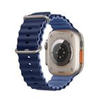E2M Apple Watch 38-40-41mm KRD-28 Ocean Çift Renkli Kordon Lacivert