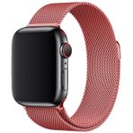 E2M Apple Watch 38-40 mm KRD-01 Metal Hasır Kordon-2 Koyu Pembe