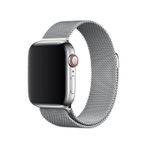 E2M Apple Watch 38-40 mm KRD-01 Metal Hasır Kordon Gümüş
