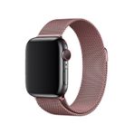 E2M Apple Watch 38-40 mm KRD-01 Metal Hasır Kordon Roze Altın