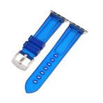 E2M Apple Watch 38-40mm KRD-23 Transparent Kordon-1 Eflatun