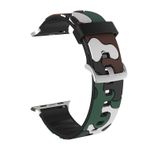 E2M Apple Watch 38-40mm KRD-24 Kamuflaj Kordon Koyu Yeşil