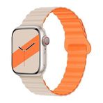 E2M APPLE WATCH 42-44-45-46-49MM KRD-06 DERİ BÜKME ÇİFT RENKLİ YILDIZ IŞIĞI KORDON