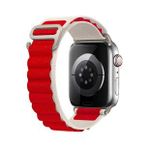 E2M Apple Watch 42-44-45-49mm KRD-26 Alpine Çift Renkli Kordon Kırmızı