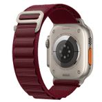 E2M Apple Watch 42-44-45-49mm KRD-26 Alpine Kordon Bordo
