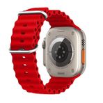 E2M Apple Watch 42-44-45-49mm KRD-28 Ocean Kordon Kırmızı