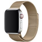 E2M Apple Watch 42-44 Mm Krd-01 Metal Hasır Kordon-2 Kum Rengi