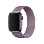 E2M Apple Watch 42-44 mm KRD-01 Metal Hasır Kordon-3 Lila
