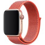 E2M Apple Watch 42-44 mm KRD-03 Hasır Kordon-6 Nar Çiçeği
