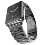 E2M Apple Watch 42-44 mm KRD-05 Klasik Metal Kordon Siyah