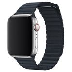 E2M Apple Watch 42-44 Mm Krd-06 Deri Bükme Kordon-2 Gri