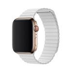 E2M Apple Watch 42-44 Mm Krd-06 Deri Kordon Beyaz