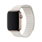 E2M Apple Watch 42-44 Mm Krd-06 Deri Kordon Kirli Beyaz