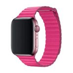 E2M Apple Watch 42-44 mm KRD-06 Deri Kordon Pembe