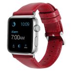 E2M Apple Watch 42-44 mm KRD-10 Deri Kordon Kırmızı