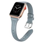 E2M Apple Watch 42-44 mm KRD-13 Deri Kordon Mavi