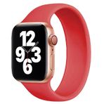 E2M Apple Watch 42-44 mm KRD-18 Silikon Solo Kordon L Beden - 1 Kırmızı