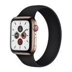 E2M Apple Watch 42-44 mm KRD-18 Silikon Solo Kordon M Beden -2 Siyah