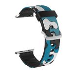E2M Apple Watch 42-44mm KRD-24 Kamuflaj Kordon Mavi