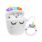 E2M Beyaz Unicorn AirPods 1-2 Kılıfı