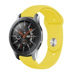 E2M Huawei Watch 20 mm KRD-19 Classic Silikon Kordon-1 Sarı