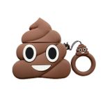 E2M Kahverengi Poo AirPods 1-2 Kılıfı