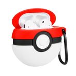 E2M Kırmızı Poke Topu Airpods 1-2 Kılıfı