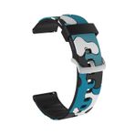 E2M Samsung Watch 20mm KRD-24 Kamuflaj Kordon Mavi