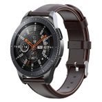 E2M Samsung Watch 22 mm KRD-10 Deri Kordon Koyu Kahverengi