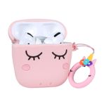 E2M Unicorn Airpods 1-2 Kılıfı Pembe