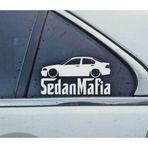 E46 3-series sedan Kelebek Cam Araba oto Sticker 19 cm 2 Adet