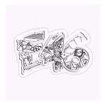 E46 Yazı Resmi Cam Sticker Yapıştırma 16CM 2 Adet