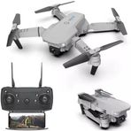 E88 4K HD Çift Kameralı Beyaz Katlanabilir Drone