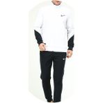 EA-4050 Battal Beden Erkek Polyester Eşofman Takımı - Beyaz - 2XL