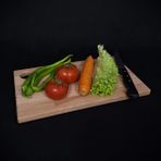 Ea Ahşap Kesme Tahtası, Ahşap Sunum Tabağı, Peynir Sunum Tahtası - 20 x 35 cm