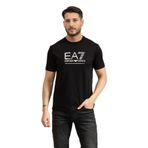 EA7 Emporio Armani Erkek Bisiklet Yaka T-Shirt, Siyah, S Beden