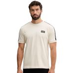 EA7 Emporio Armani Logo Serisi Tişört, Badem Sütü, Bant Detayı, Badem Sütü, L