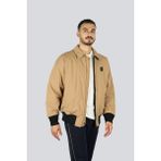 EA7 Erkek Çentikli Yaka Uzun Kol Fermuar Kapama Bej Mont 7M000624 AF13889-U6171 - XL