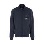 Ea7 Erkek Fermuarlı Sweatshirt,Mavi S,8056787942516